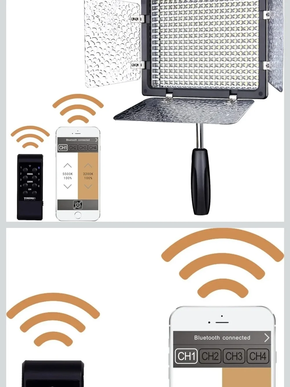 YN300 III Portable LED Video Light - Black